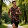 thumbnail image 5 of Satingcolo Sleeveless Tank Top for Men, Hawaiian Graphic Sleeveless Shirt, Summer Beach Daiyl Wear Tops, 5 of 6