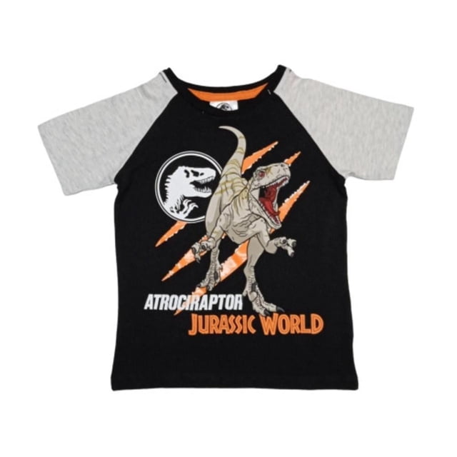 Playera Blip Kids Talla 10 Manga Corta Jurassic World Negro