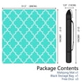 Classic Boho Pattern Non-Slip Game Room Mat 31.5 Inch Square Rubber ...