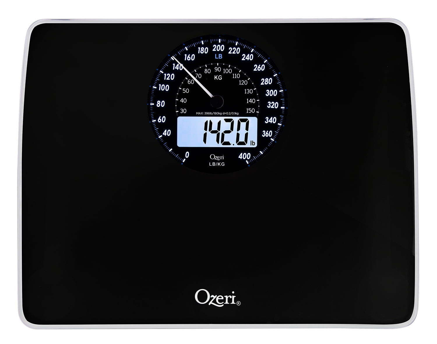Ozeri Rev 400 lbs 180 kg Bathroom Scale with Electro-Mechanical Weight Dial and 