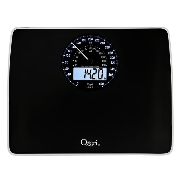 Ozeri Rev Digital Bathroom Scale with ElectroMechanical Weight Dial