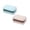 BC, variant on Flip Soap Holder, Clearance, with Lid Practical Bar Soap Saver Container for Bathroom and Kitchen Shower Dish Box with Drainage to Keep Dry and Clean, Blue