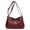 Red, variant on Leather Crossbody Bags for Women Trendy Women Shoulder Bag Fashionable New Pattern Retro Solid Color Large Zipper Versatile Messenger Bag Crossbody Bags for Women Medium Size Travel