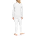 thumbnail image 3 of Stretch Is Comfort Oh so Soft Youth Girl's Set Long Sleeve Crew and Leggings White XX-Large, 3 of 6