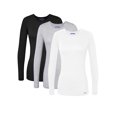 thumbnail image 1 of Sivvan Lot de 3 T-Shirts à Manches Longues Confortables pour Femmes Multicolores / sous-Vêtements, 1 of 7