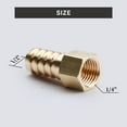 thumbnail image 5 of U.S. Solid 1/2 in Barb x 1/4 in FNPT Brass Hose Barbed Fitting with 3 Clamps Pack of 3, 5 of 5