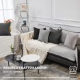 thumbnail image 2 of Deconovo Fundas de cojines decorativas - Juego of 4 Soft Linen Cushion Covers, Machine Washable Pillowcases for Sofa, Grey, 16x16 Inch, 2 of 7