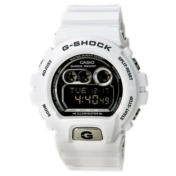 Casio - GDX6900FB-7 Men's G-Shock Black Digital Dial White Resin Strap ...