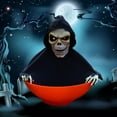 thumbnail image 4 of Decoraciones de Halloween Cráneo Prop Esqueleto resplandeciente Fantasma espeluznante Plato de fruta decorativo Fantasma Difícil para el césped Casa EstiloD Colco Decoraciones de Halloween, 4 of 8