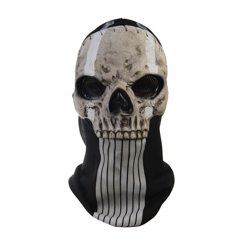 Fiestas Guirca Kostüm, Skelett Gruselmaske Mit Totenschädel Verzierungen Für Halloween Stim