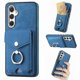 thumbnail image 1 of Funda para Samsung Galaxy A54 5g de cuero con acabado galvanizado y tarjetero (negro), 1 of 5