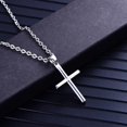 thumbnail image 2 of Collar de cruz de Acero inoxidable CHAO con colgante de oración, 2 of 5