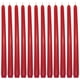 thumbnail image 1 of Paquete de 12 velas cónicas rojas Sihuida, 25 cm, sin perfume, sin goteo, 1 of 9