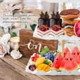 thumbnail image 4 of 5 Pcs Dessert Table Display Set, 2 × Cupcake Stand Holder & 3 × Serving Tray Combo for Tea Party, Birthday, Wedding, 4 of 8