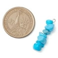 thumbnail image 2 of Gradient Color Natural Aquamarine Natural Lazuli Turquoise Chip Beaded Pendants with 304 Stainless Steel Loops Hole: 2x3mm 3pcs/set, 2 of 5
