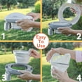 thumbnail image 6 of Nuby Portable Potty and Toilet Training Seat with Disposable Bags and Travel Bag, Gray/White, 6 of 13
