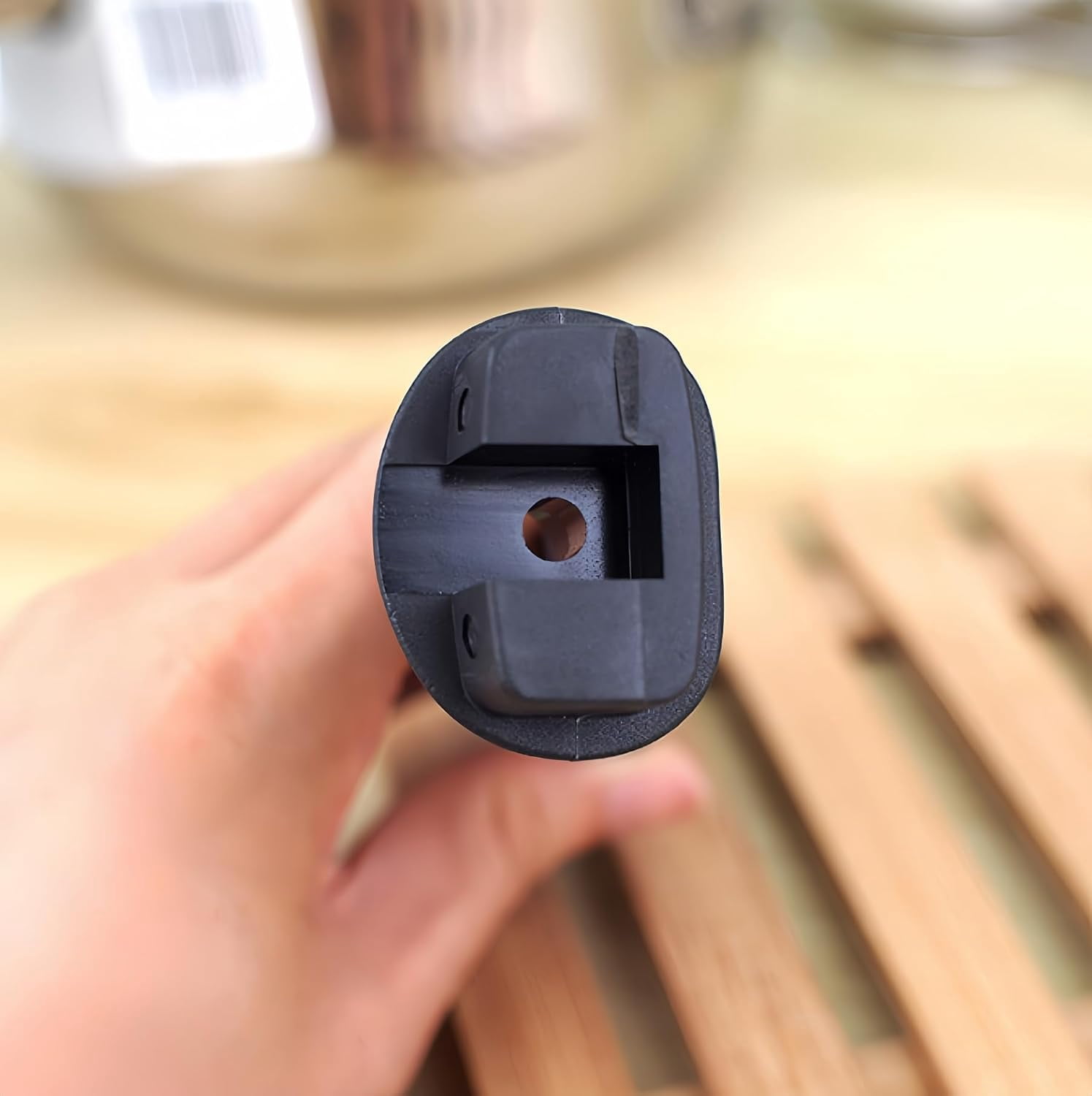 Bakelite Pot Handle Black Scald-Proof Long Handle Grip Replacement, with Screw