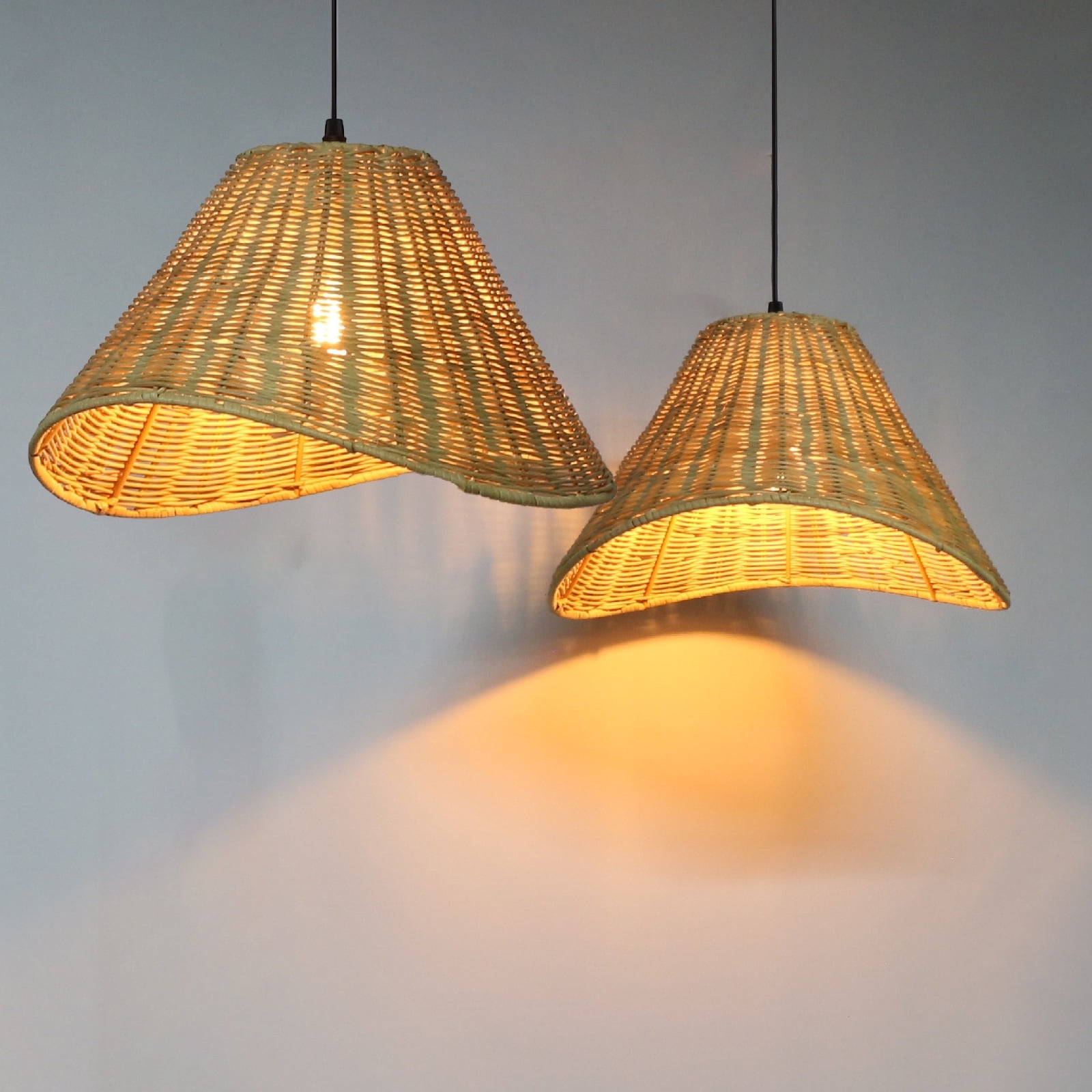 Light Brown Barrel Lamp Shades (2 Count)