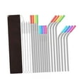 thumbnail image 2 of Pajitas Reutilizables Macarena Acero Inoxidable 16x Largas Coloridas, 2 of 8
