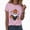 Pink, variant on TOWED22 Halloween Shirts for Women Cute Ghost Shirt Fall Pumpkin Tshirt Crew Neck Graphic Tees Casual Short Sleeve Tops(Grey,XL)
