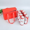 thumbnail image 2 of Portable Drink Beer Foil Insulation Cooler Bag Lunch Thermal Pack (Red S), 2 of 7