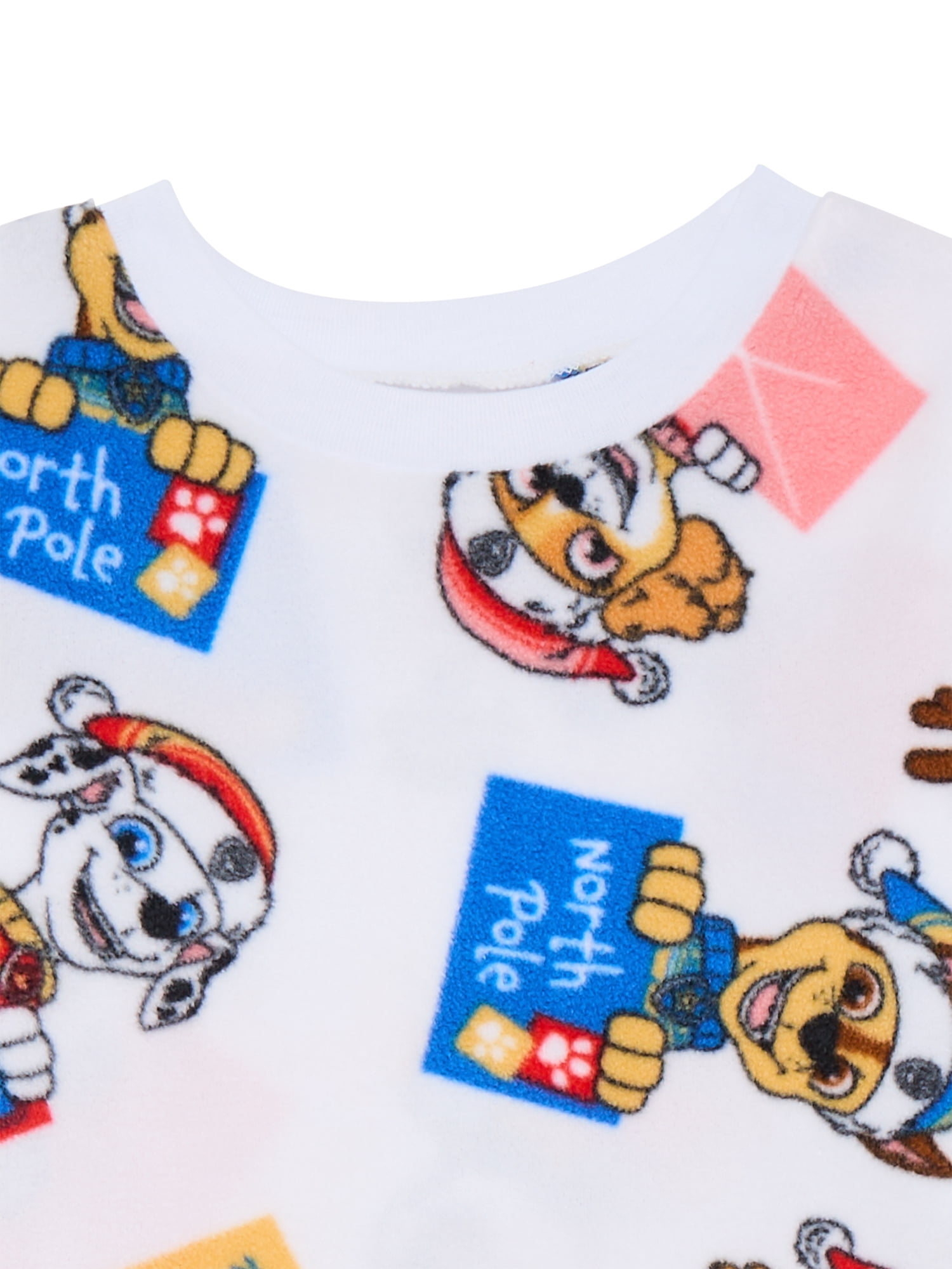 Paw Patrol Unisex Toddler Microfleece Pajama Top and Pants Set, 2-Piece, Sizes 12M-5T