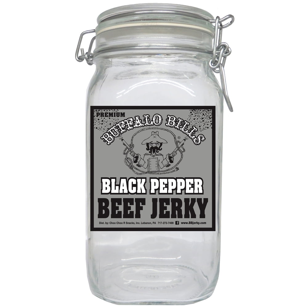 Buffalo Bills Black Pepper Beef Jerky 2 Bag Starter Kit (2 bags and 1 jar)