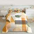 thumbnail image 2 of Homewish Minimalist Geometric 3 Pieces Queen Comforter Set for Teens Boys Girls,Abstract Stripes Ultra Soft Bedding Sets,Vintage Aesthetic Bedding Comforter Set,Lightweight Room Decor,Reversible, 2 of 8