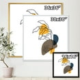 thumbnail image 4 of Designart 'Abstract Minimal Shapes Under Flowers V' Modern Framed Canvas Wall Art Print, 4 of 5