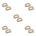 thumbnail image 2 of Jumpingount Clip de zapato de perla de imitación con incrustaciones de diamantes de imitación, botón trasero plano brillante, Clips de tacón Type2 NO2, 2 of 6
