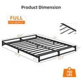 thumbnail image 3 of Huisuilinss Twin Size/Queen Size/Full Size/King Size Bed Frame,Metal Platform Bed Frame with Steel Slat Support, Mattress Foundation and No Box Spring Needed, Easy Assembly, 3 of 7