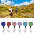 thumbnail image 2 of ZPAQI Retractables Keychains AntiLost Badges Holder Rhinestones Keyholder, 2 of 13