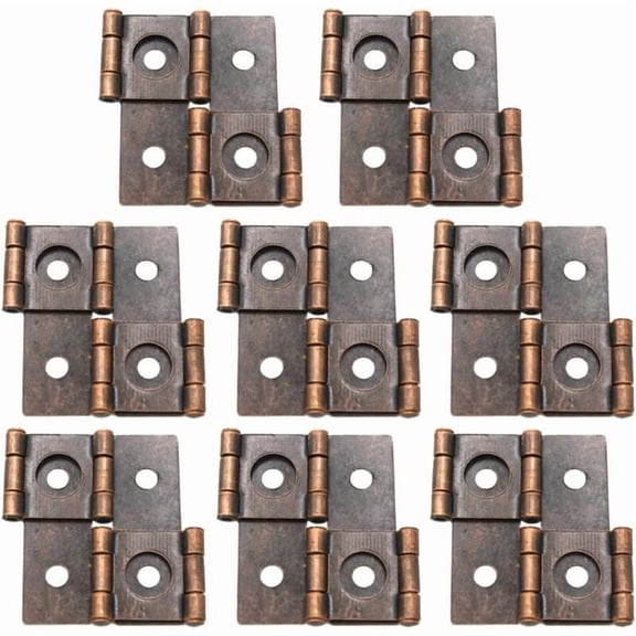 8pcs 46x42mm Vintage Red Double Action Folding Screen Hinge