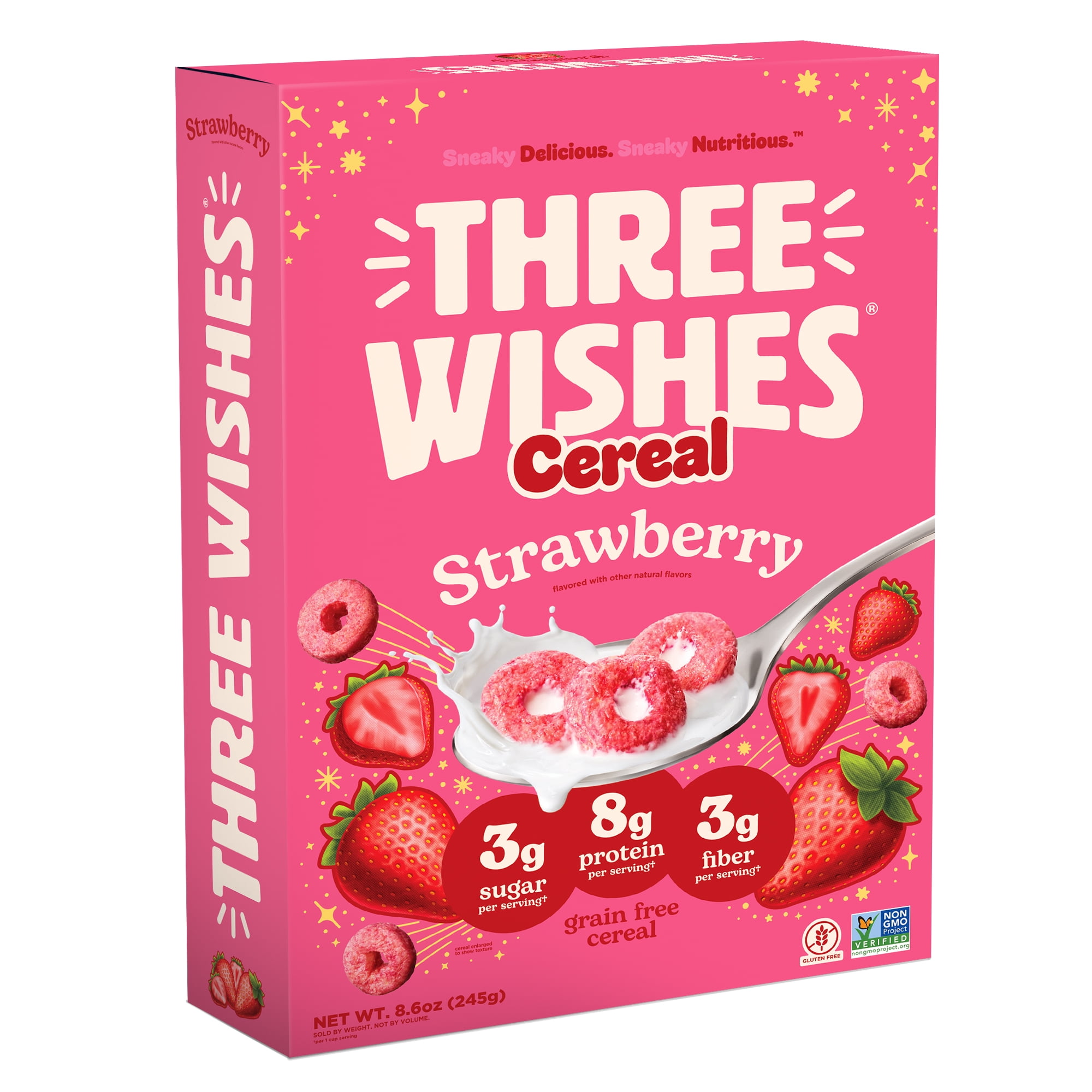 Three Wishes Grain Free Cereal Strawberry Gluten-Free