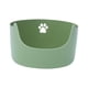 thumbnail image 4 of Bandeja de arena para gatos pequeños y grandes, lados altos, suministros para mascotas antisalpicaduras, caja de arena para inodoro frontal baja en , VERDE, 4 of 8