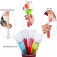 thumbnail image 3 of 100 Pcs Disposable Ice Pop Bags Popsicle Bags with Zip Seals with Foldable Funnel, DIY Popsicle Freezer Bags for Yogurt Sticks, Juice & Fruit Smoothies, Ice Candy or Freeze Pops, 3 of 5