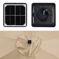 thumbnail image 2 of Yaheetech 10FT Patio Umbrella with 32 Solar LED Lights Tilt and Crank for Outdoor, Tan, 2 of 9