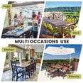 thumbnail image 3 of Crestlive Products Outdoor 2PCS Dining Chairs Aluminum Restaurant Chair with Arm, Gray, 3 of 6