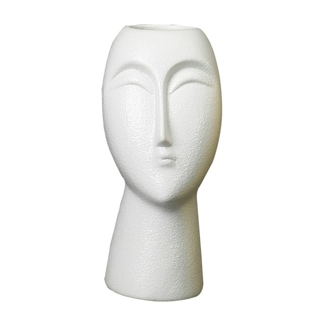 Jarrones decorativos de rostro . Florero de cerámica de pntas Zulema Jarrón de ceramica