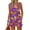 Dark Purple, variant on Halloween 2 Piece Sets for Women Pumpkin Spiderweb Sleeveless Spooky Tank Tops and Skull Castle High Waist Horror Shorts, S