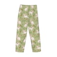 thumbnail image 3 of Lsque Cute Rabbit And Flower Print Men's Pajama Pants, Lounge Pant - Comfortable Home Wear,Elastic Waistband, Stylish Design-Large, 3 of 9