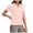 Red, variant on Women's V Neck Short Sleeve Tennis Tops - Lightweight Breathable Fabric, Zip Pocket, Loose Fit, Sun Protection