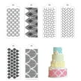 thumbnail image 7 of SPRING PARK Cake Pattern Embossing Transparent Mold Transparent Grid Texture Cake Fondant Decorating Tool Bakeware Baking Tools, 7 of 7
