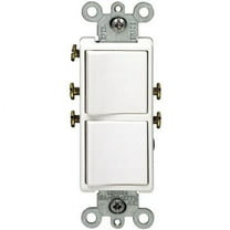 Leviton R02-5634-W Two Single-pole Switches