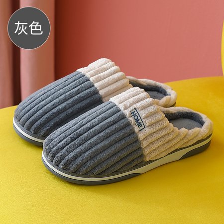 

Winter Fur Plush Women Slippers Winter Fluffy Warm Waterproof Home Slippers Women Men Outdoor Soft Sole Furry Slippers