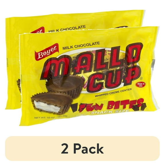 (2 pack) Boyer Milk Chocolate Mallo Cup Snack Size