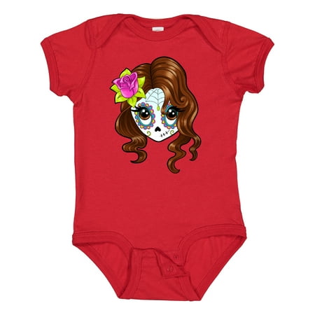 

Inktastic Cute Sugar Skull Girl Boys or Girls Baby Bodysuit