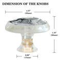 4 Packs Knobs Decorative, Pastel Art Abstract Marble Pattern
