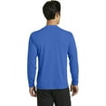 thumbnail image 2 of Port Company Long Sleeve Performance Blend Tee-3XL (True Royal), 2 of 6