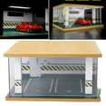 thumbnail image 3 of YILIKISS 2 Parking Spaces 1:24 Car Model Parking Lot Scene DIY Parking Space Display Simulation Scene Present Background Easy Assemble, 3 of 7